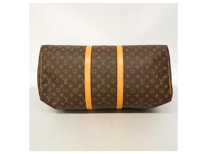 Louis Vuitton Boston Monogram Keepall 55 Marrone - vista 3
