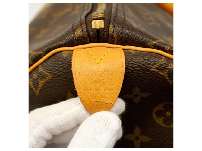 Louis Vuitton Boston Monogram Keepall 55 Marrone - vista 5