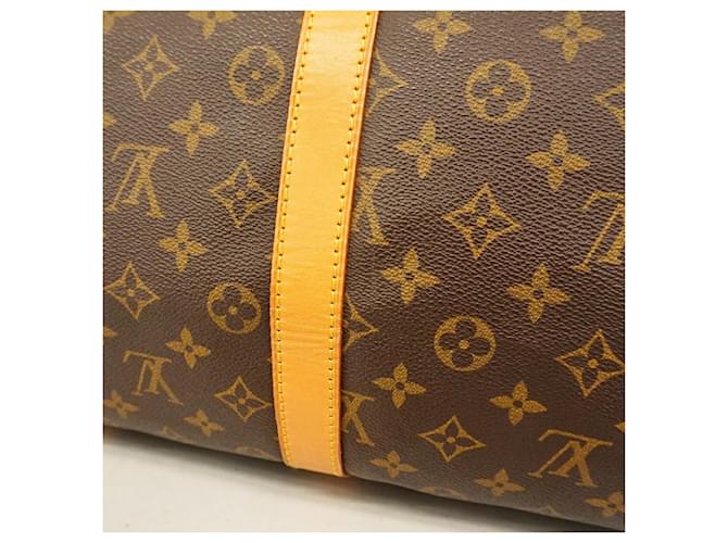 Louis Vuitton Boston Monogram Keepall 55 Marrone - vista 7