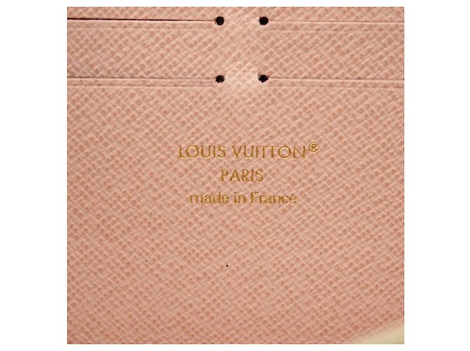 Louis Vuitton Damier Azur Portefeuille Clemence Long Wallet Bianco - vista 4