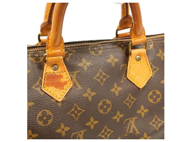 Borsa Louis Vuitton Monogram Speedy 35 Marrone - vista 10