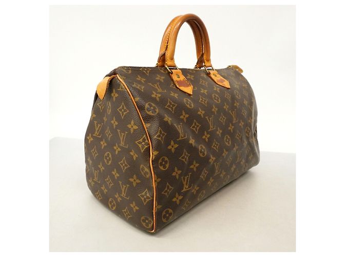 Borsa Louis Vuitton Monogram Speedy 35 Marrone - vista 2