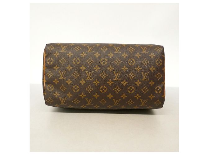 Borsa Louis Vuitton Monogram Speedy 35 Marrone - vista 3