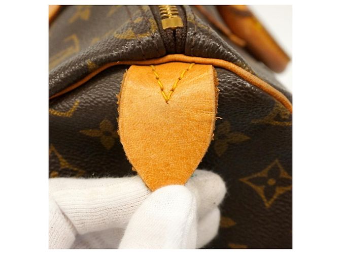 Borsa Louis Vuitton Monogram Speedy 35 Marrone - vista 5
