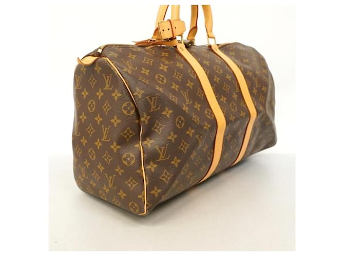 Louis Vuitton Boston Monogram Keepall 45 Marrone - vista 2