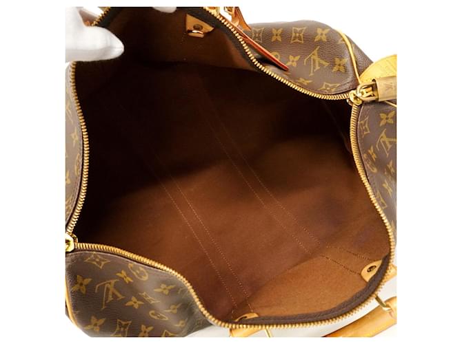 Louis Vuitton Boston Monogram Keepall 45 Marrone - vista 4