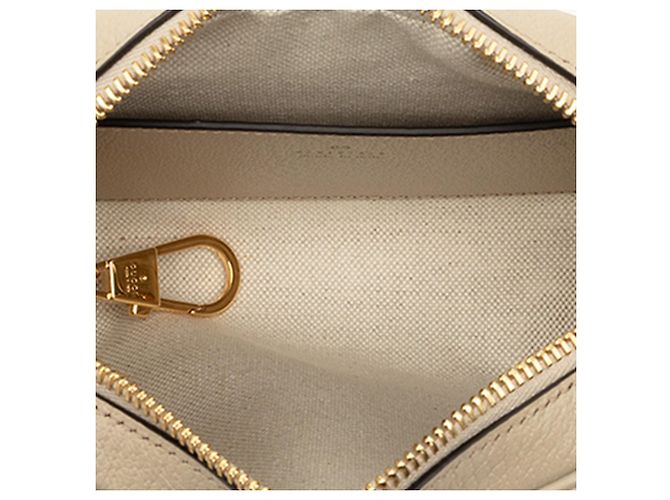 Gucci Mini Borsa a Tracolla Ophidia Web in GG Supreme Marrone Beige - vista 4