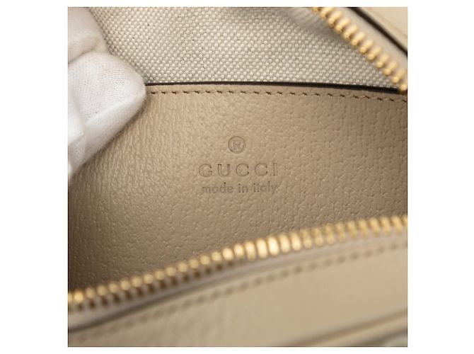 Gucci Mini Borsa a Tracolla Ophidia Web in GG Supreme Marrone Beige - vista 5