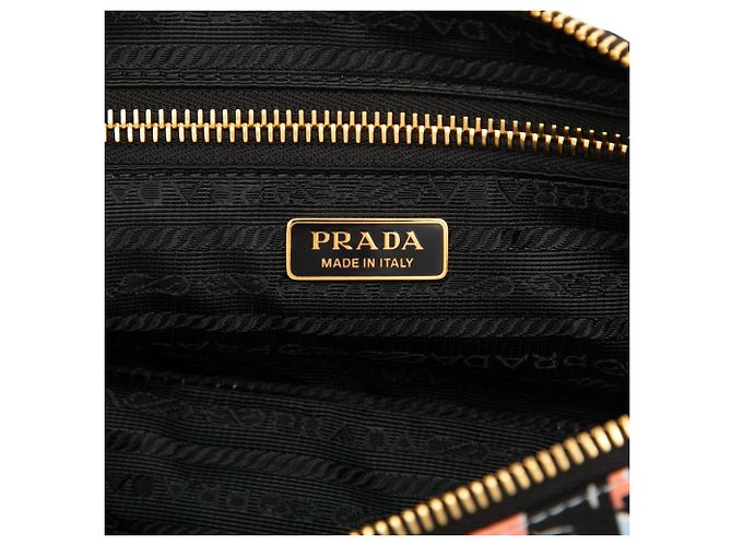 Beauty case Prada in Tessuto Stampato blu Blu chiaro - vista 5