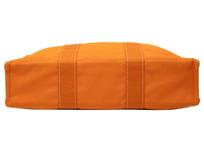 Hermès Orange Canvas Fourre Tout MM Arancione - vista 3