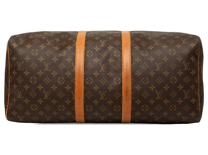 Louis Vuitton Brown Monogram Keepall 55 Marrone - vista 3