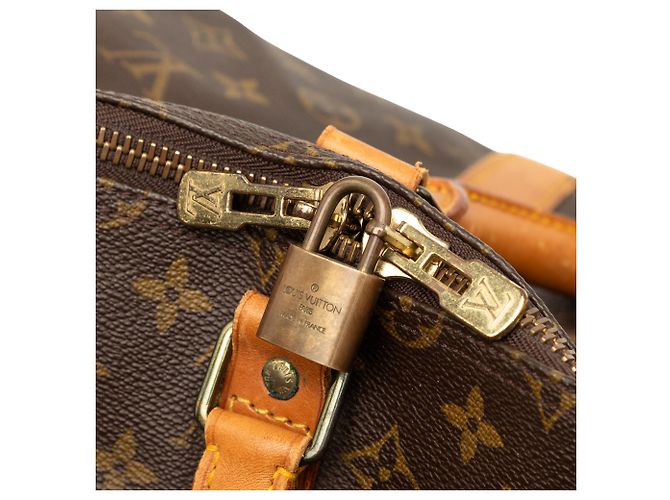 Louis Vuitton Brown Monogram Keepall 55 Marrone - vista 6