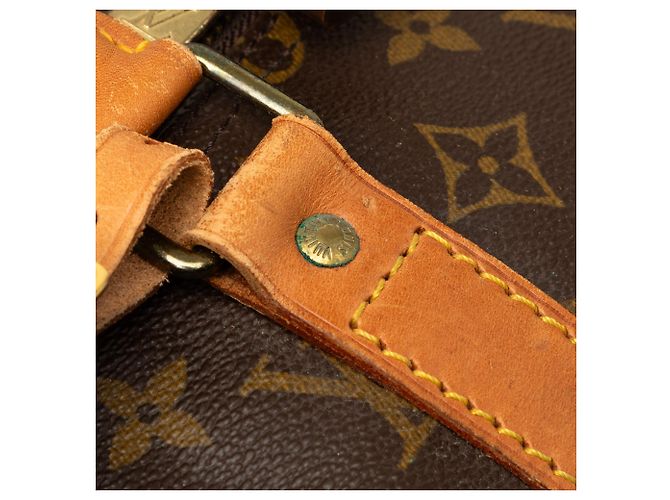 Louis Vuitton Brown Monogram Keepall 55 Marrone - vista 8