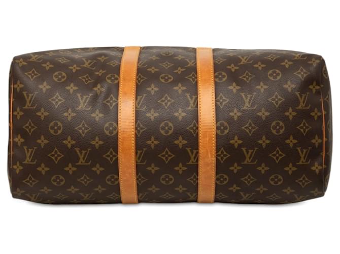 Louis Vuitton Brown Monogram Keepall 45 Marrone - vista 3