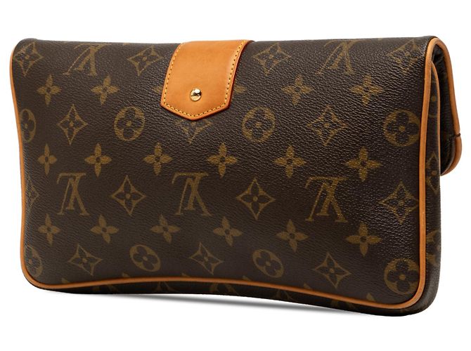 Clutch Slim Sofia Coppola Monogram Marrone Louis Vuitton - vista 2