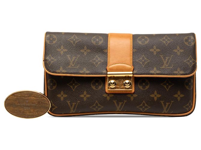 Clutch Slim Sofia Coppola Monogram Marrone Louis Vuitton - vista 7