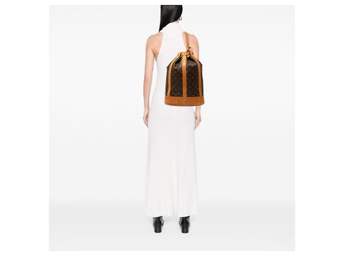 Louis Vuitton Brown Monogram Randonnee PM Marrone - vista 6