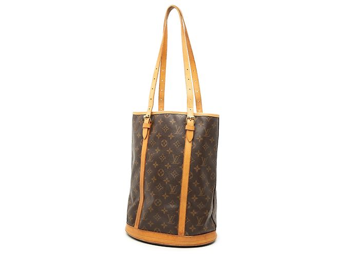 Louis Vuitton Brown Monogram Bucket GM Marrone - vista 2