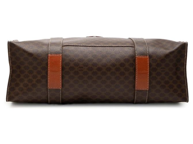 Céline Celine Brown Macadam Coated Canvas Tote Braun Dunkelbraun - Ansicht 3