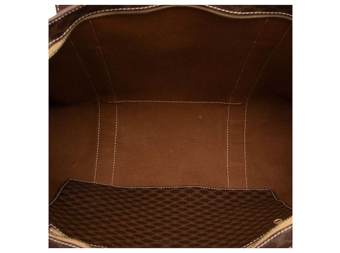 Céline Celine Brown Macadam Coated Canvas Tote Braun Dunkelbraun - Ansicht 4