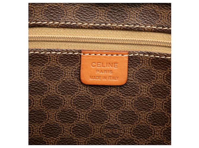 Céline Celine Brown Macadam Coated Canvas Tote Braun Dunkelbraun - Ansicht 5