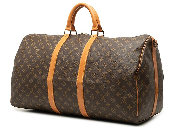 Louis Vuitton Brown Monogram Keepall Bandouliere 55 Braun - Ansicht 2