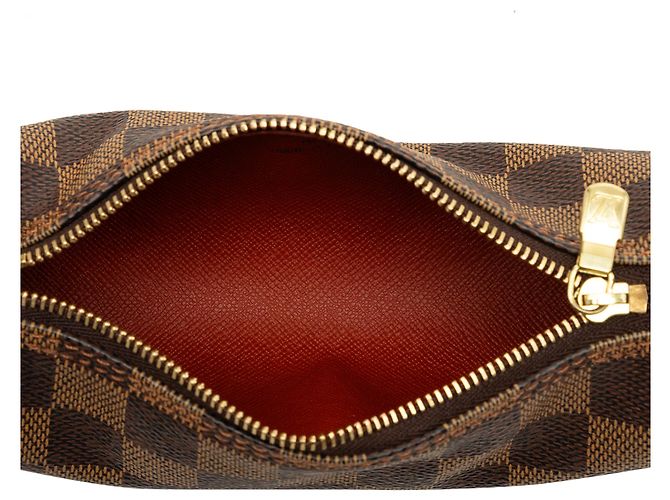 Louis Vuitton Brown Damier Ebene Papillon Pochette Marrone - vista 4