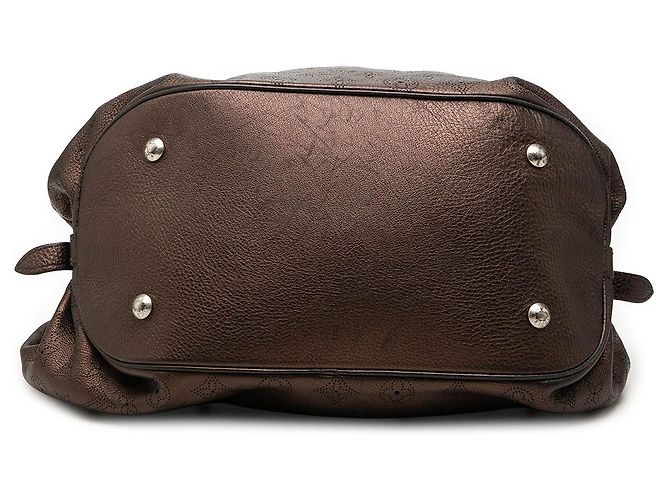 Louis Vuitton Brown Monogram Mahina XL Marrone Bronzo - vista 3