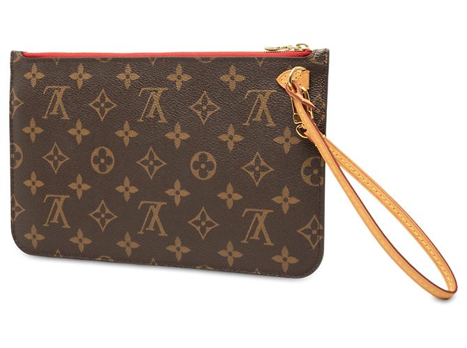 Pouch Louis Vuitton Brown Monogram Neverfull MM Marrone - vista 2