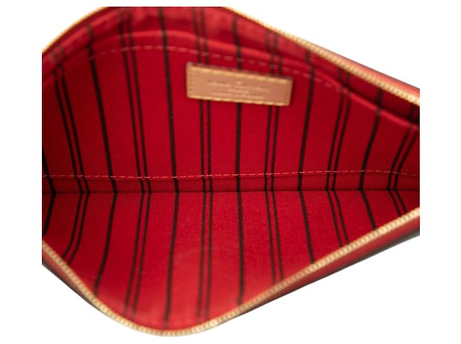 Pouch Louis Vuitton Brown Monogram Neverfull MM Marrone - vista 4