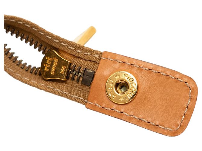 Céline Clutch Celine Brown Macadam Coated Canvas Marrone - vista 6