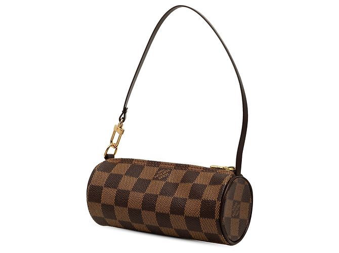Louis Vuitton Brown Damier Ebene Papillon Pochette Marrone - vista 2