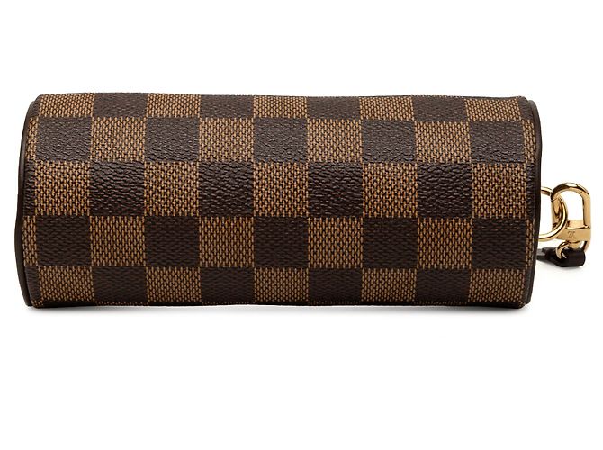Louis Vuitton Brown Damier Ebene Papillon Pochette Marrone - vista 3