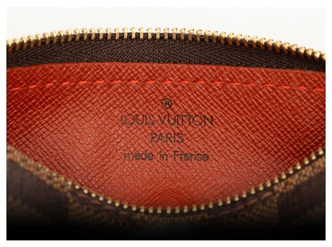 Louis Vuitton Brown Damier Ebene Papillon Pochette Marrone - vista 5