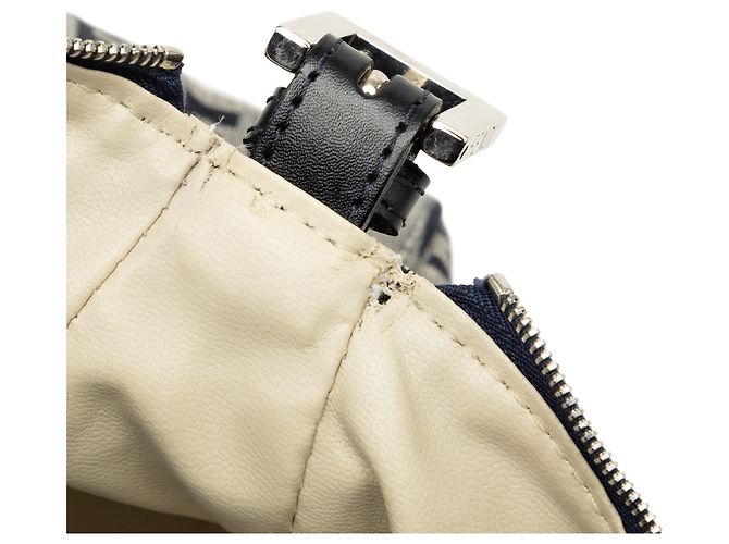 Fendi Handtasche aus grauem Zucchino-Canvas Braun - Ansicht 6