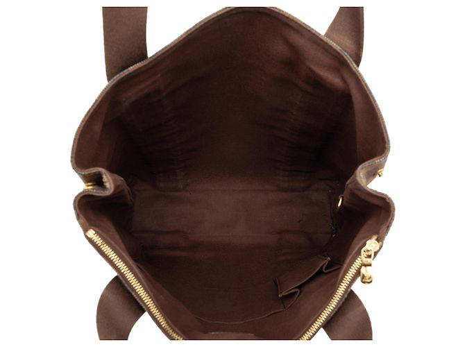 Louis Vuitton Brown Damier Ebene Cabas Beaubourg Marrone - vista 4