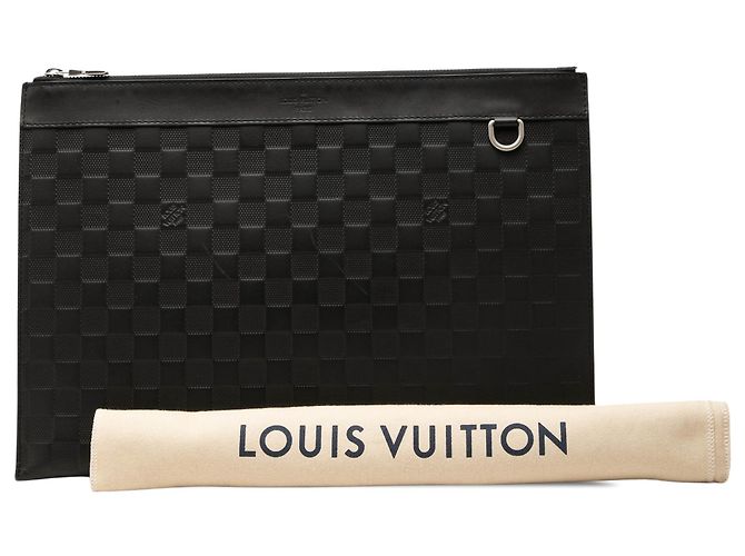 Louis Vuitton Black Damier Infini Pochette Discovery GM Nero - vista 7