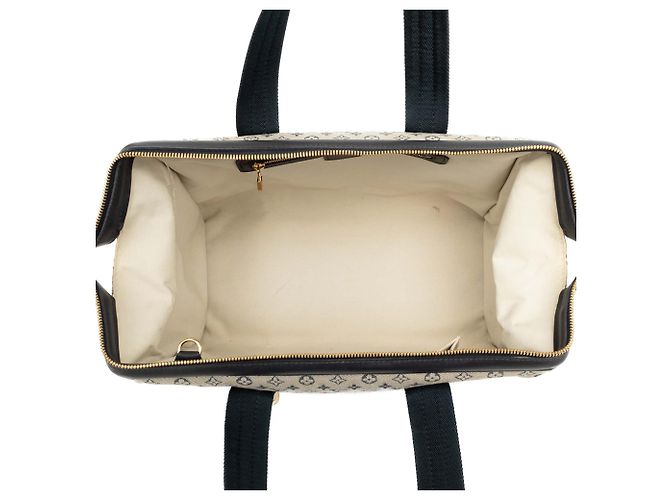 Louis Vuitton Gray Monogram Mini Lin Josephine GM Marrone Grigio - vista 4