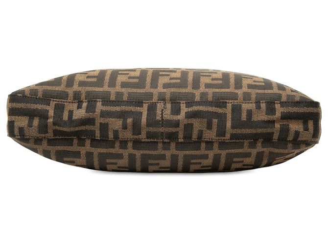 Borsa a tracolla Fendi Brown Zucca Canvas Marrone - vista 3