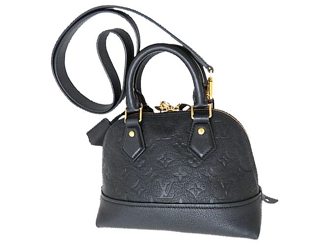 Louis Vuitton Black Monogram Empreinte Neo Alma BB Nero - vista 7