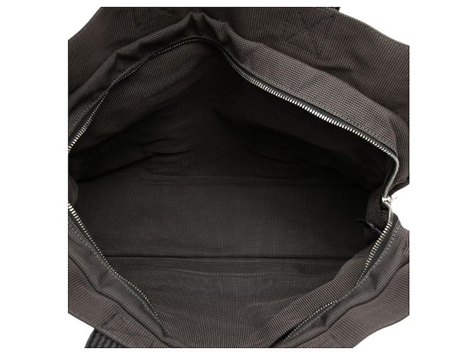 Hermès Gray Canvas Herline MM Marrone Grigio antracite - vista 4