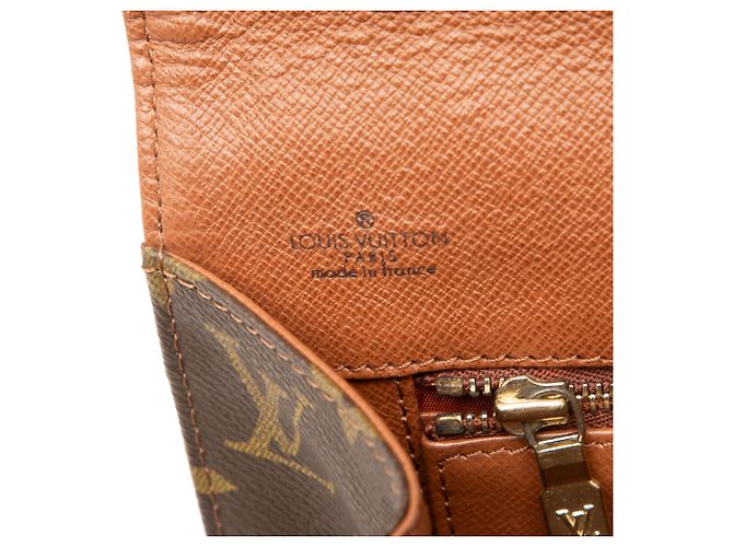 Louis Vuitton Brown Monogram Pochette Dame GM Marrone - vista 5