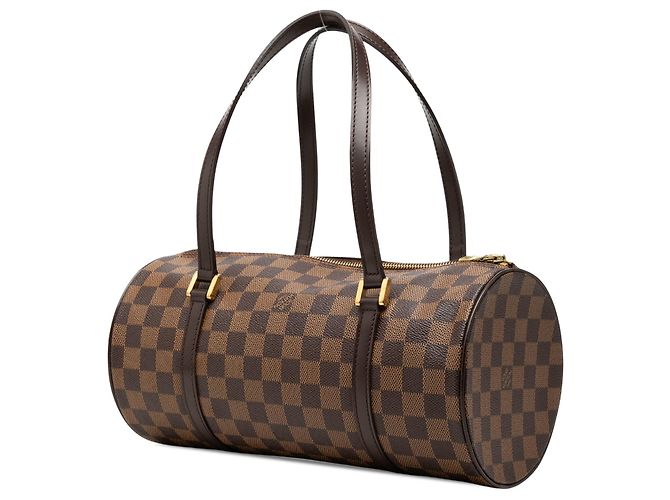 Louis Vuitton Brown Damier Ebene Papillon 30 Marrone - vista 2