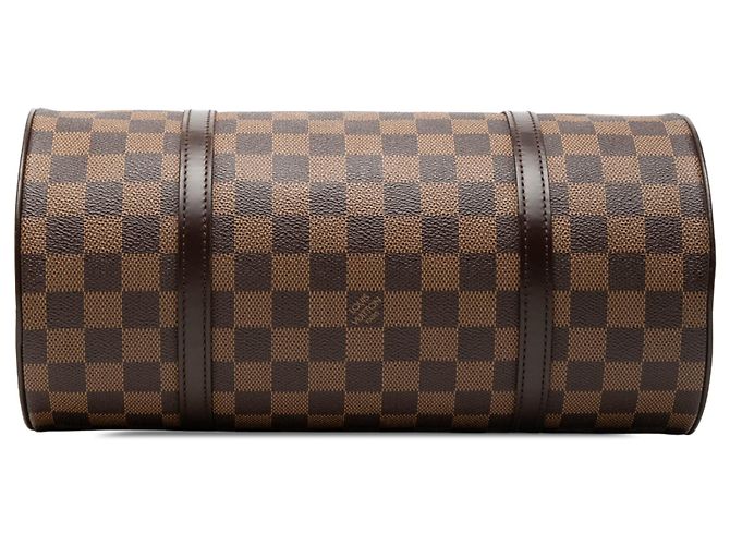 Louis Vuitton Brown Damier Ebene Papillon 30 Marrone - vista 3