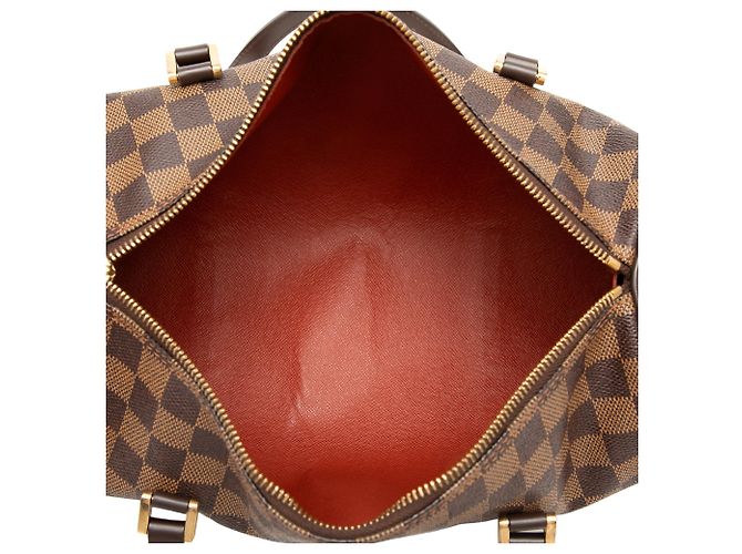 Louis Vuitton Brown Damier Ebene Papillon 30 Marrone - vista 4