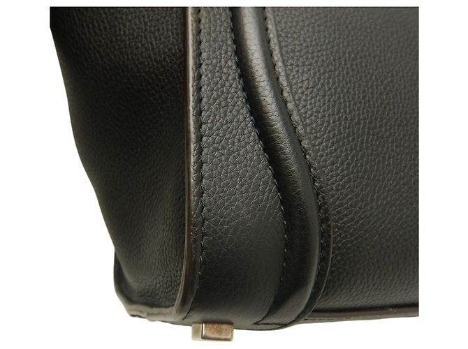 Céline Celine Micro Luggage Tote in pelle di vitello nera Nero - vista 14