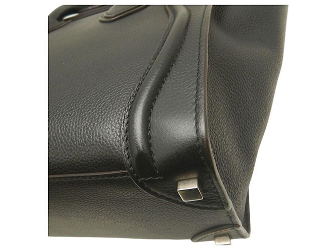 Céline Celine Micro Luggage Tote in pelle di vitello nera Nero - vista 18