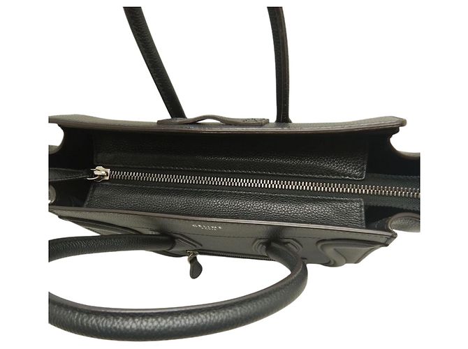 Céline Celine Micro Luggage Tote in pelle di vitello nera Nero - vista 8