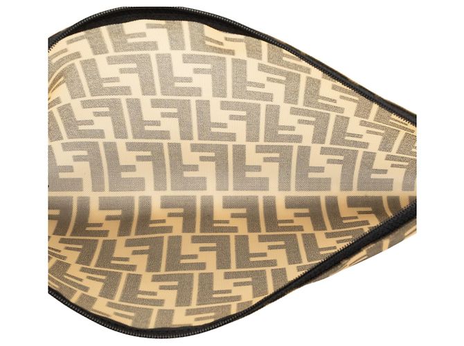 Clutch Fendi Brown Zucca Mesh Marrone - vista 4