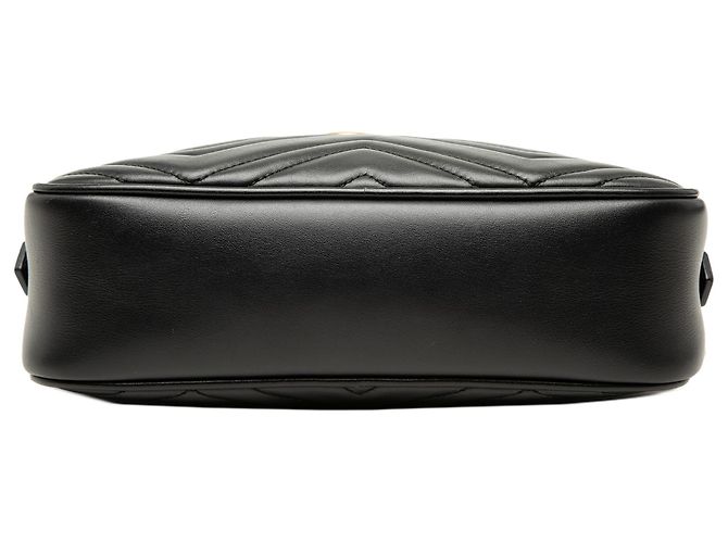 Gucci Black Small GG Marmont Matelasse Calfskin Crossbody - view 3